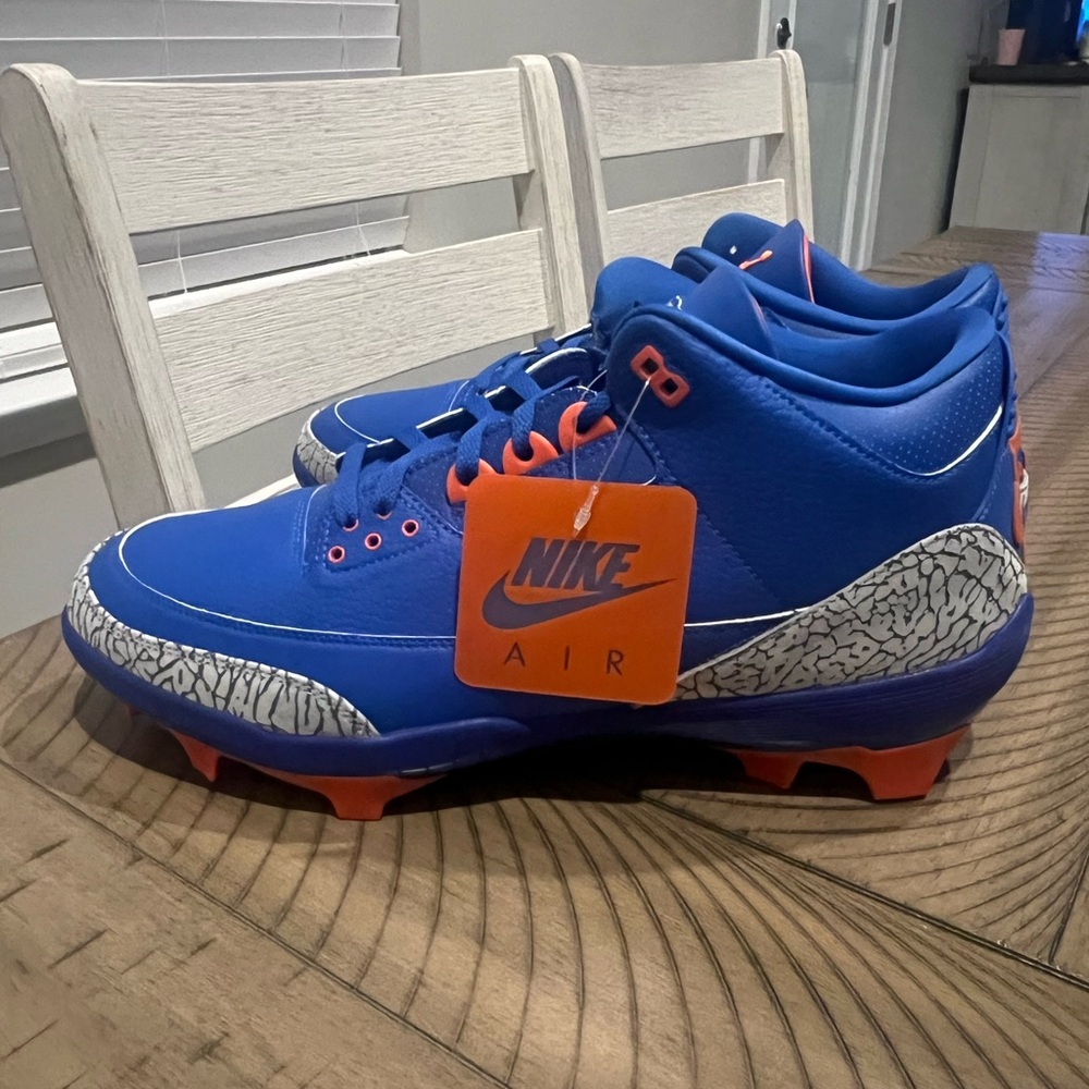 Nike Jordan 3 Retro Florida Gators Force Savage Football Cleats HF5573 408 Sz 14